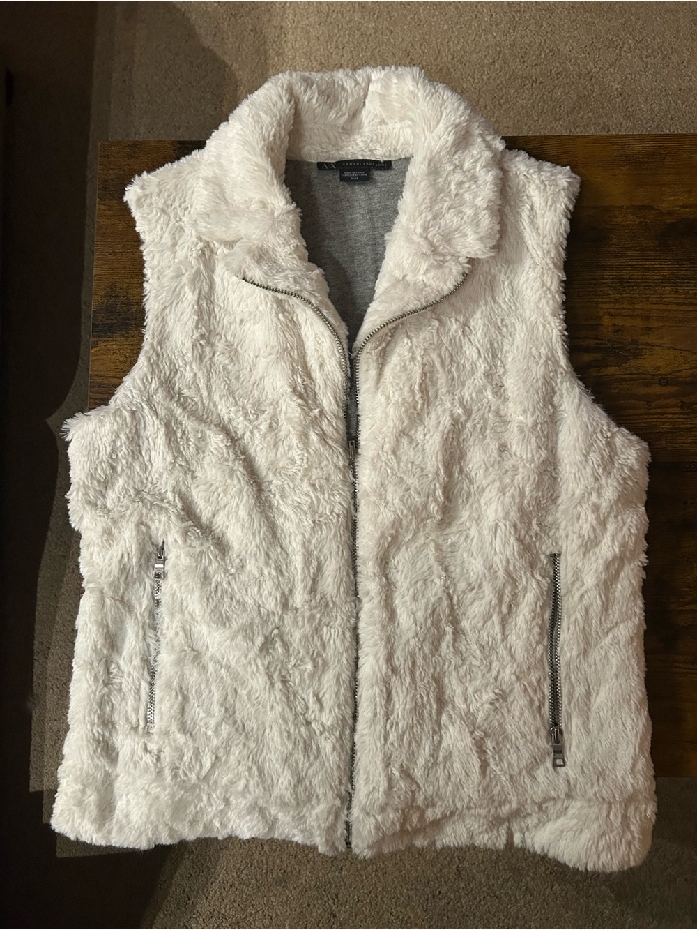 Armani Exchange Plush Zip Vest